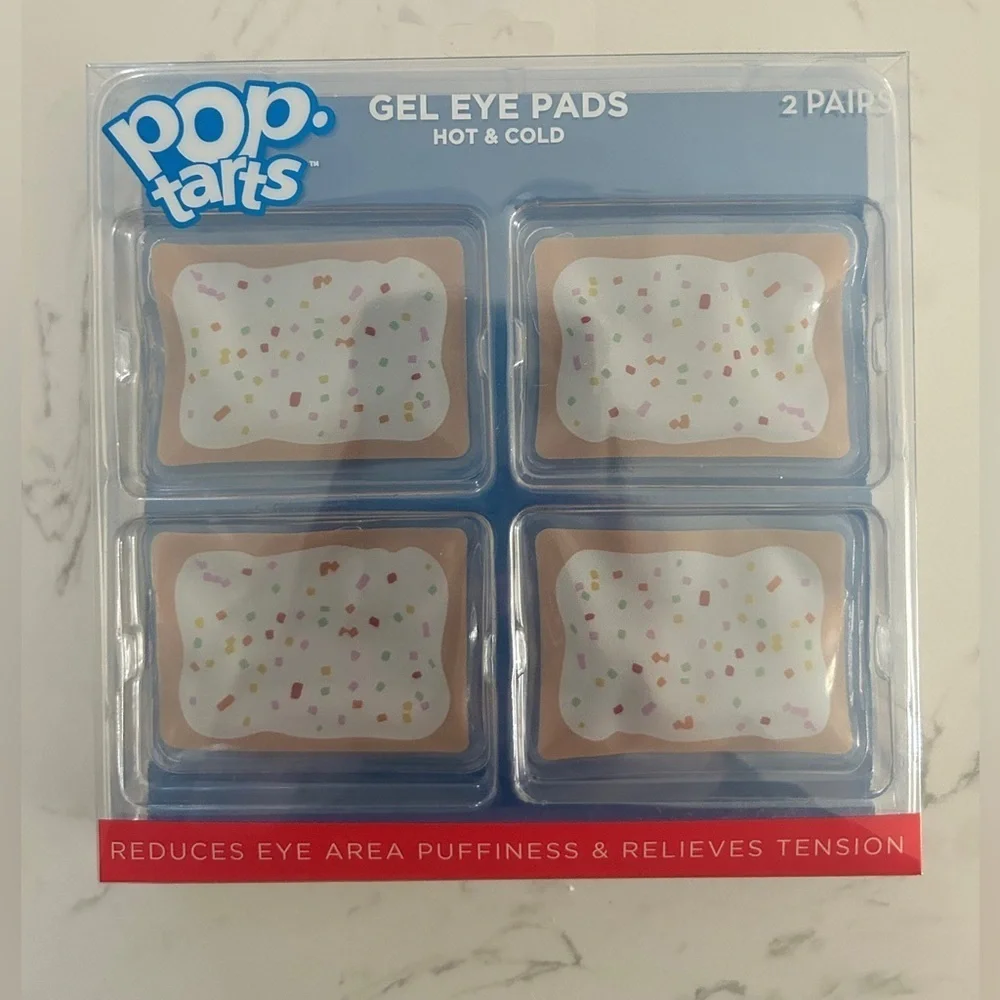 Pop-Tarts Gel Eye Pads Hot & Cold -Relief for Eye Puffiness (2 Pairs)- NWT